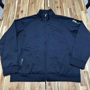 RLX Track Jacket Mens 2Xl Blue‎ Performance Full Zip Pockets Athleisure Preppy